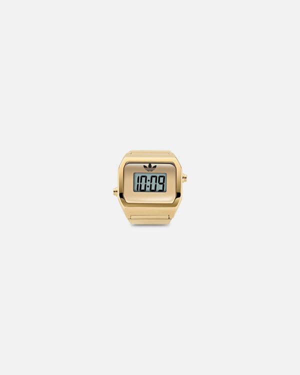 Adidas Digital Two Ring Watch Gold
