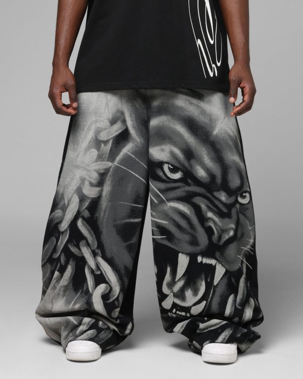 Loiter Airbrush Sweatpants Black