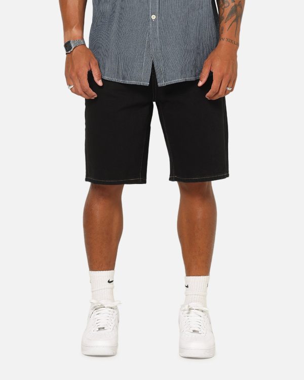 S Double Denim Standard Shorts Raw