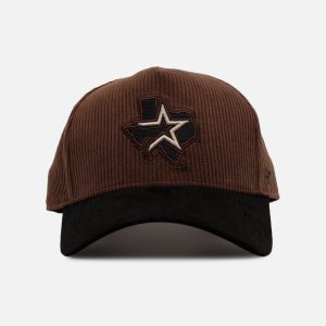 47 Brand Houston Astros 'Barren' Offside DT Corduroy Snapback Brown/Black