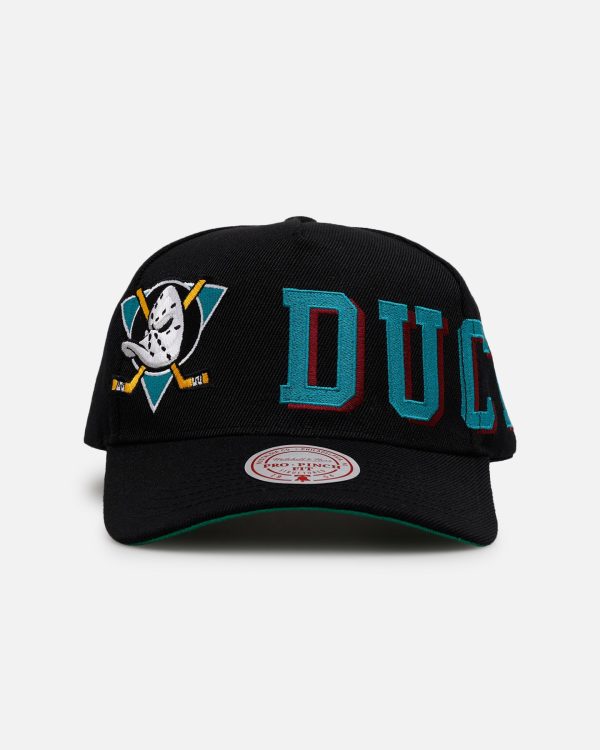 Mitchell & Ness Anaheim Ducks 'Busted' Pro Pinch Snapback Black