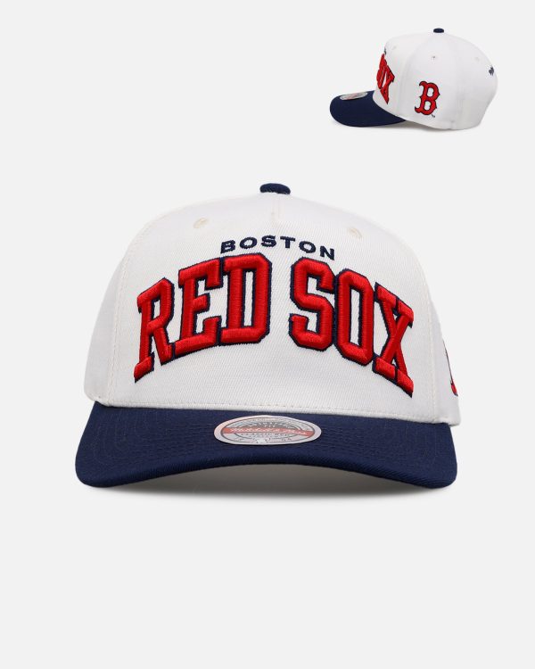 Mitchell & Ness Boston Red Sox 'Arch' MVP Snapback Cream