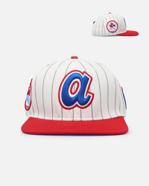 Pro Standard Atlanta Braves Wool Snapback Eggshell/Yellow