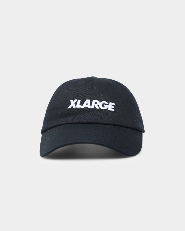 X-Large Low Profile Text Strapback Black
