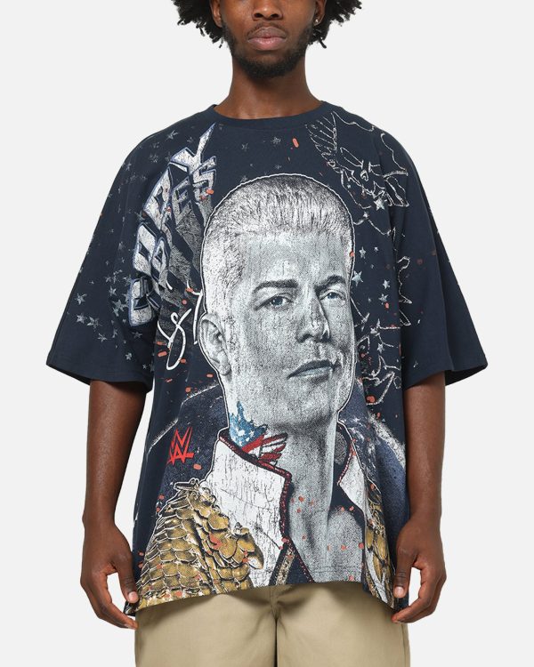 73Studio X WWE Cody Rhodes All Over Print T-Shirt Navy