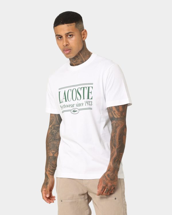 Lacoste Graphic Logo T-Shirt White