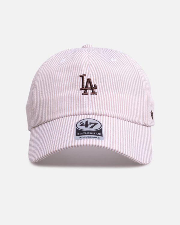 47 Brand Los Angeles Dodgers 'Seersucker' 47 Clean Up Strapback Brown